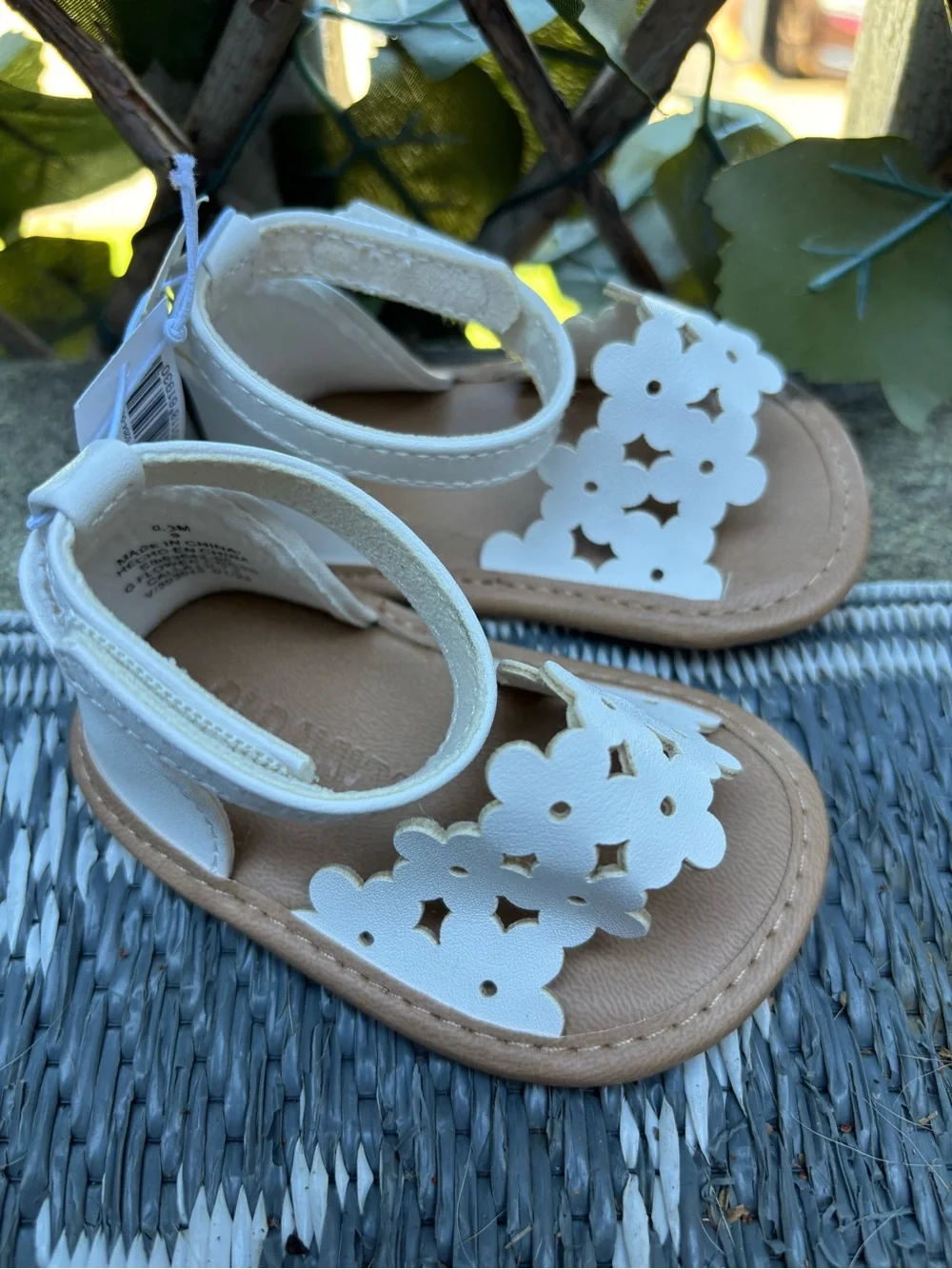 Carter's Toddler Tan Leather Moccasins - 3-6M